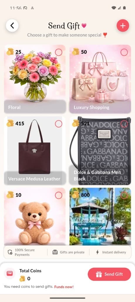 MyFlamingo Send Gift